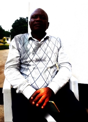 Photo of Pearson Kumbemba on day of his interview